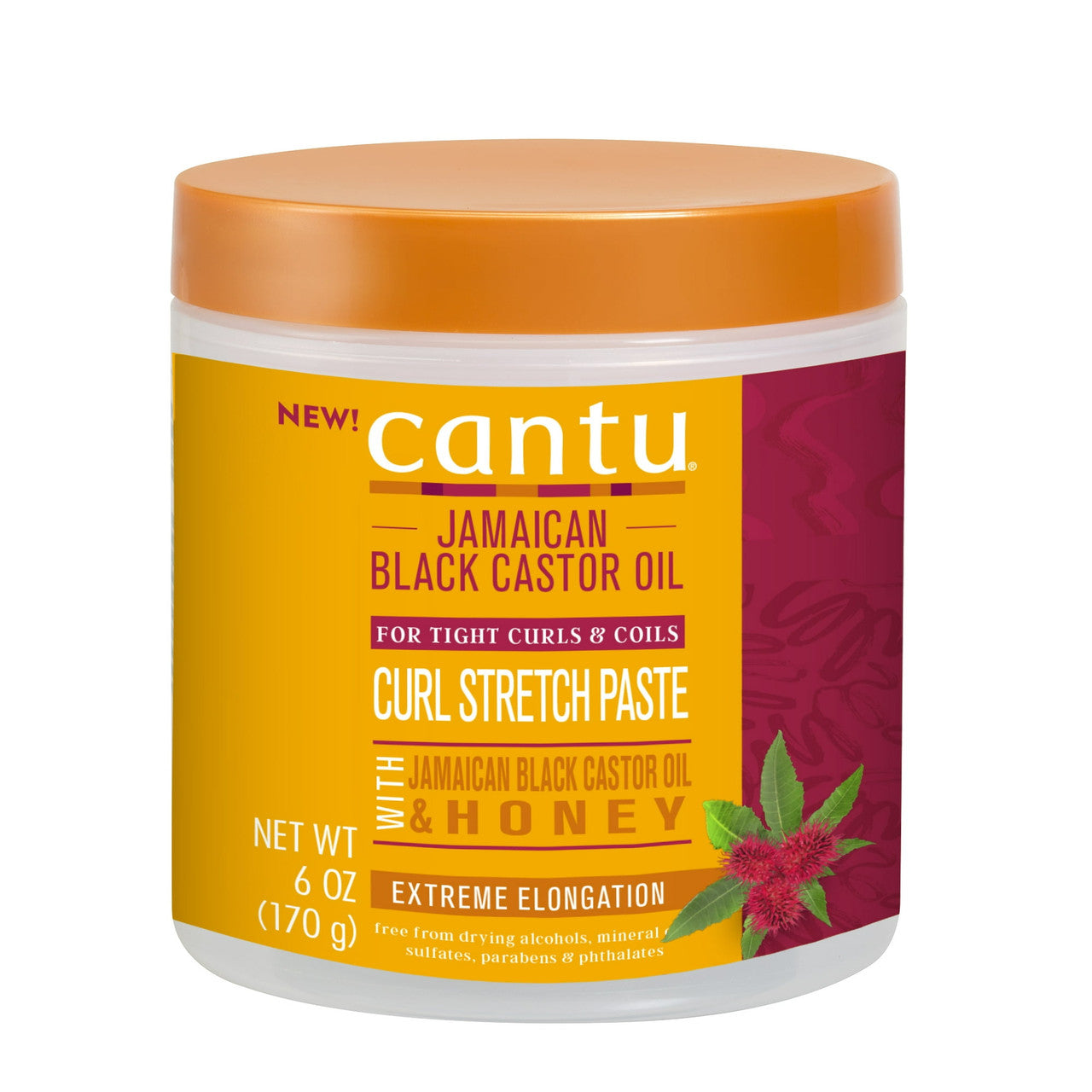 Cantu Jamaican Black Castor Oil Curl Stretch Paste, 6 Oz